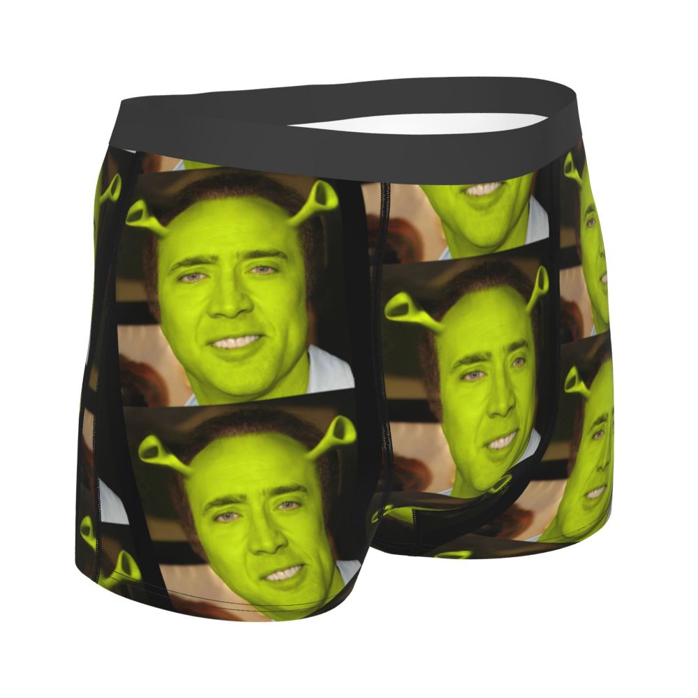 Custom Nicolas Cage Boxer Shorts For Homme 3D Printed Male Nic And His Girls Underwear Panties Briefs Breathbale Underpants