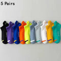 5 pairs of new summer men's short socks, light and thin casual mesh breathable boat socks, fashionable street socks