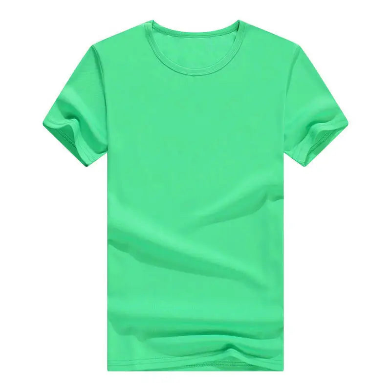 Round Neck T-Shirt 1 Piece Black Ultra-Light Men Quick Drying Breathable Sweat-Absorbent Shirt Suitable for Fitness Gym and Ru