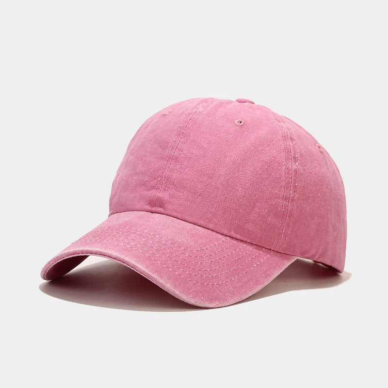 2025 New Spring Summer Cap Washed Cotton Baseball Cap Men Women Casual Adjustable Outdoor Trucker Hat Snapback Casquette