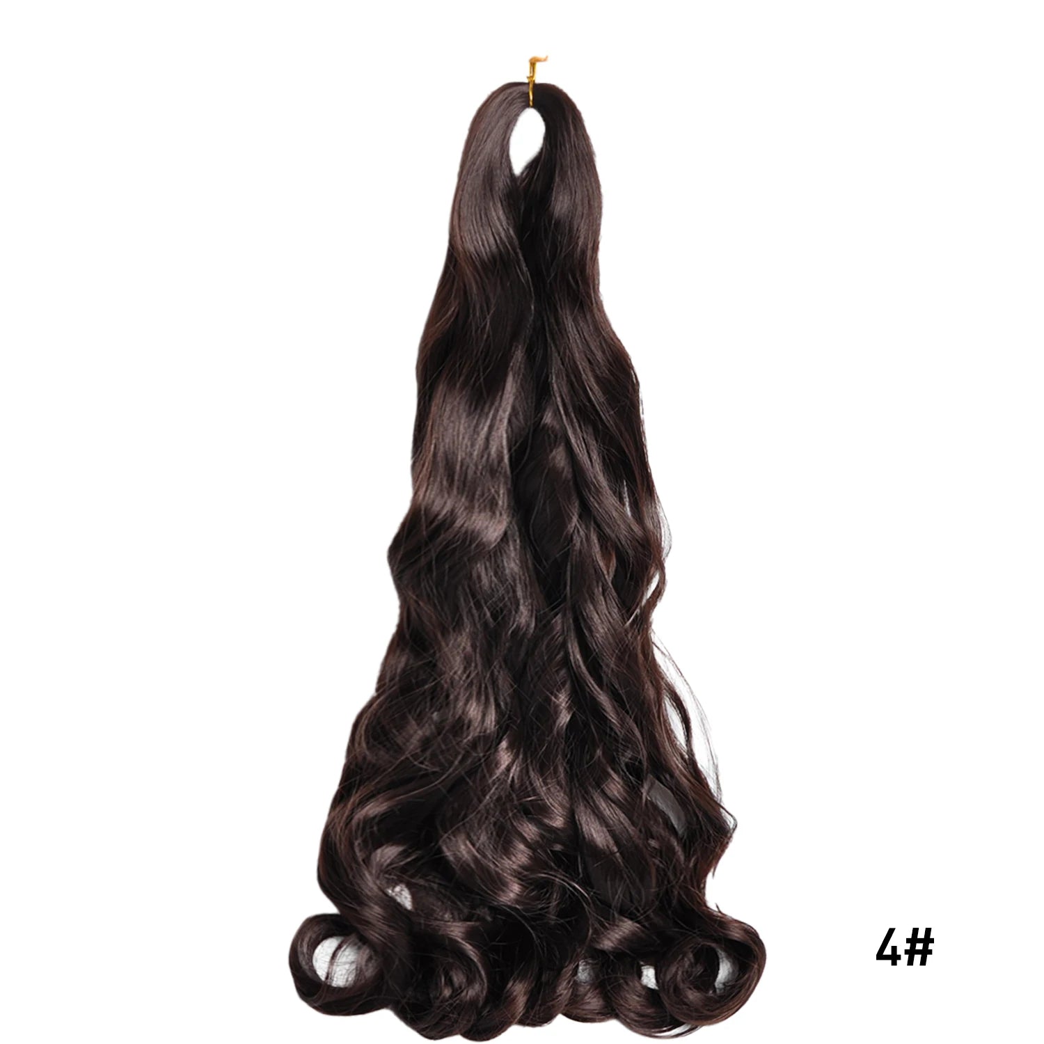 French Curly Crochet Braiding Hair Synthetic Loose Wave Ombre Braids Hair for Women Spiral Curls Pre Stretched Hair Extensions