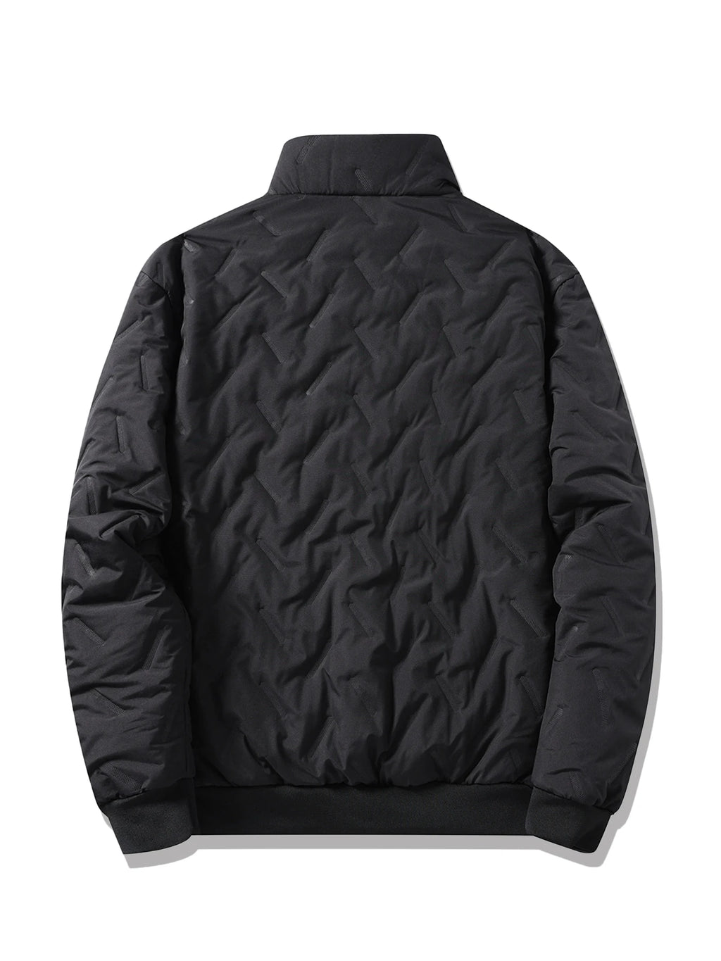 Winter Men's Zipper Stand Collar Jacket Male Casual Warm Thickened Fleece Lined Jacket Coat Streetwear Men Windproof Warm Coat