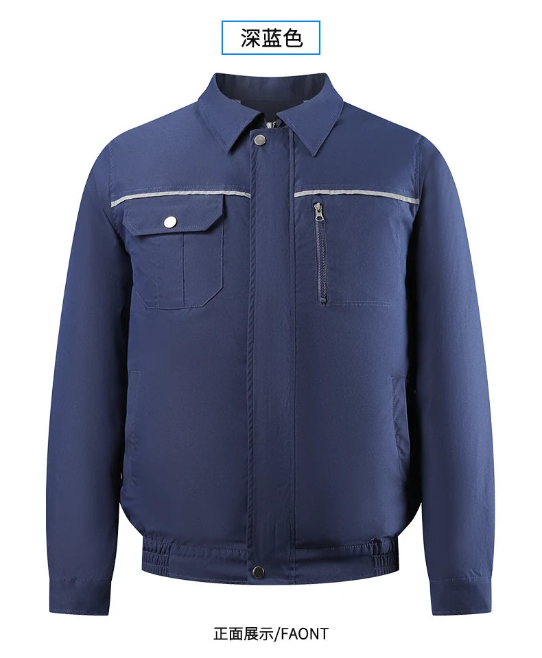 Clothes with fans in summer heatstroke prevention and cooling air conditioning men's clothing refrigeration work Outdoor Jacket