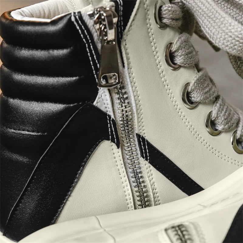 2025 Winter Street Style Men's Fashion Boots Height Increasing Light Adult Women's Sports Casual Shoes Sneakers