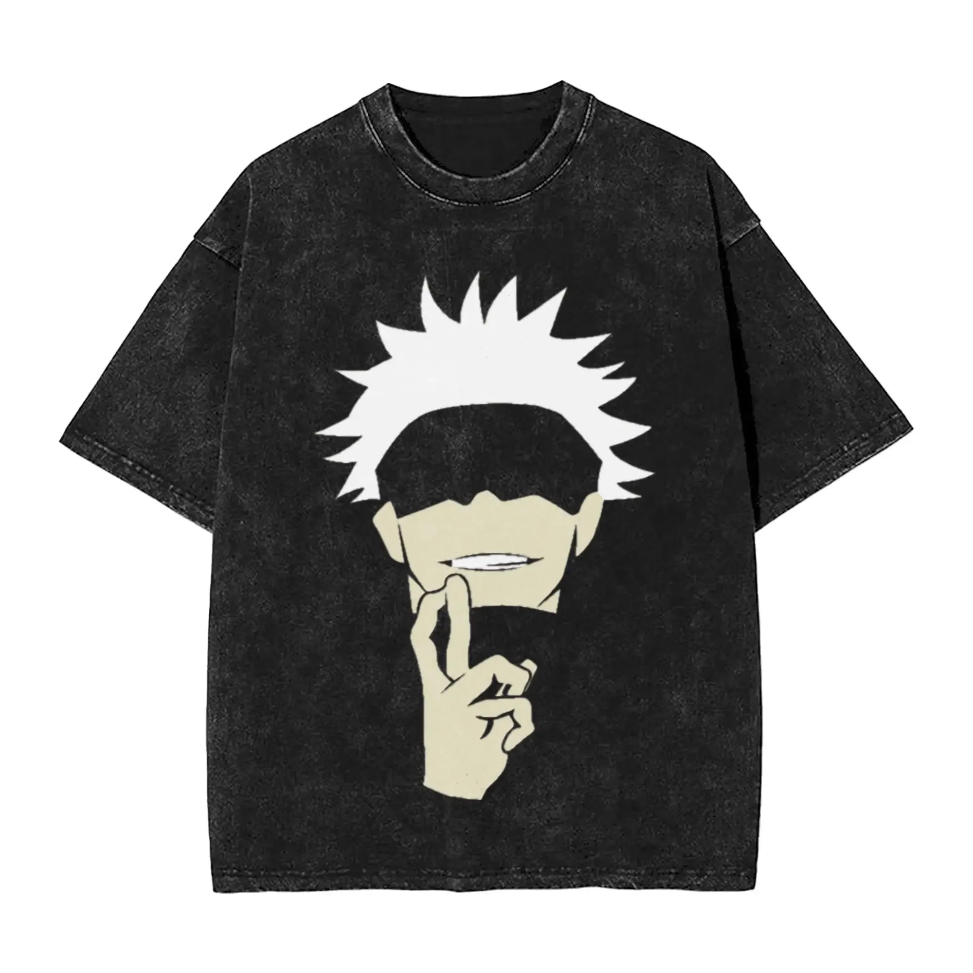 Suguru Geto anime girl dinner  Merch Washed T Shirt Men Women Streetwear Hip Hop T-Shirt Printed  Tee Shirt Cotton