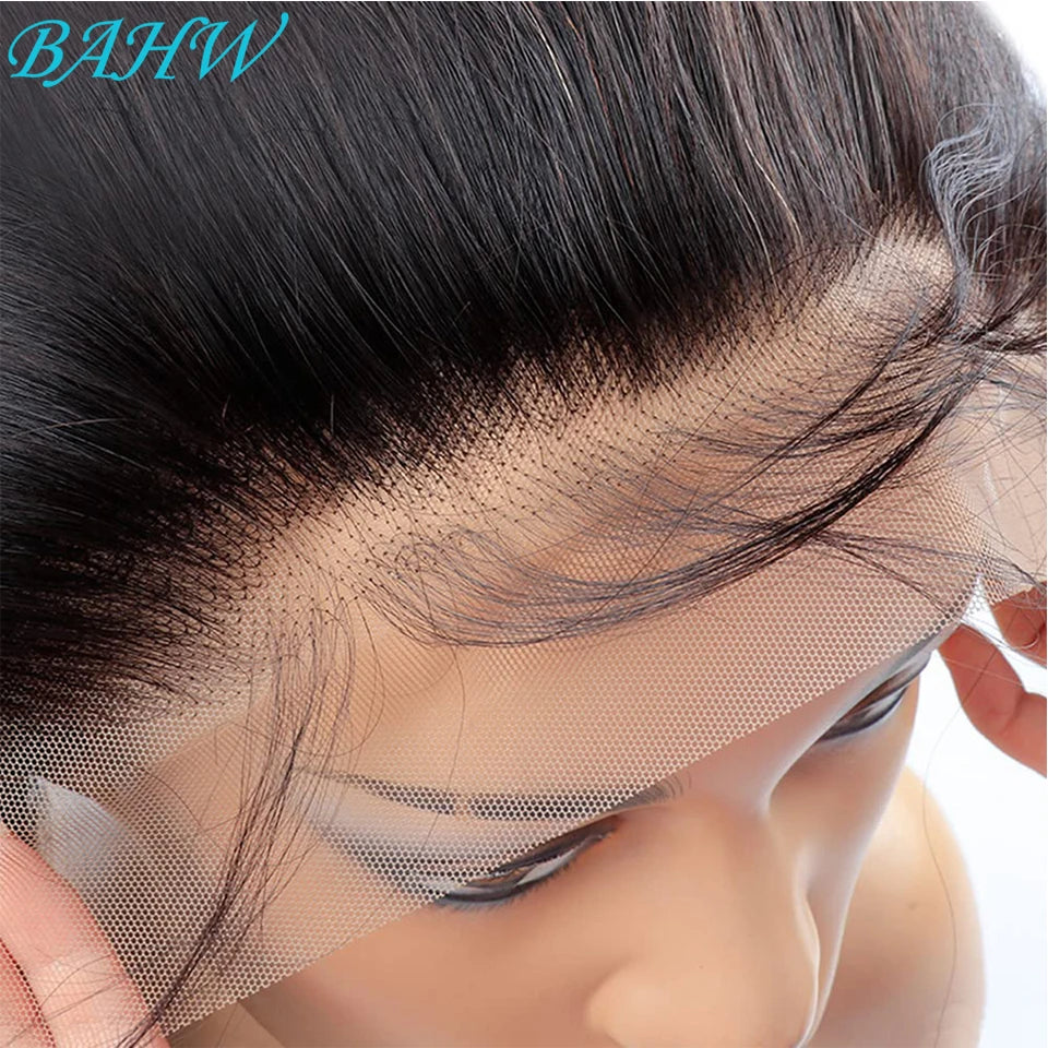 Peruvian Straight 13x4 Lace Front Human Hair Wig Natural Color 8-30 Inch 4x4 HD Transparent Lace Closure Wig For Black Women