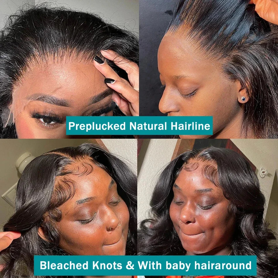 Wigirl High 200 Density 30 40 Inch 13x6 HD Transparent Body Wave Lace Front Human Hair Wigs Brazilian Wavy 13x4 Lace Frontal Wig