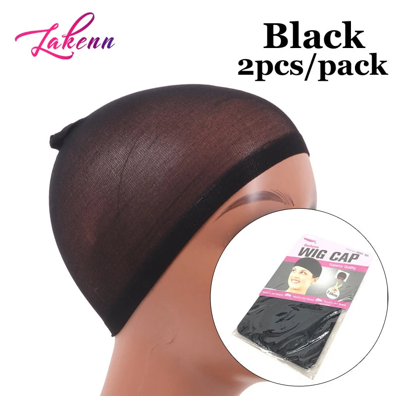 Dark Brown Wig Cap For Lace Front Wigs 20Pcs (10 Packs) Nylon Wig Cap For Wigs Making Stretchy Stocking Wig Caps For Women