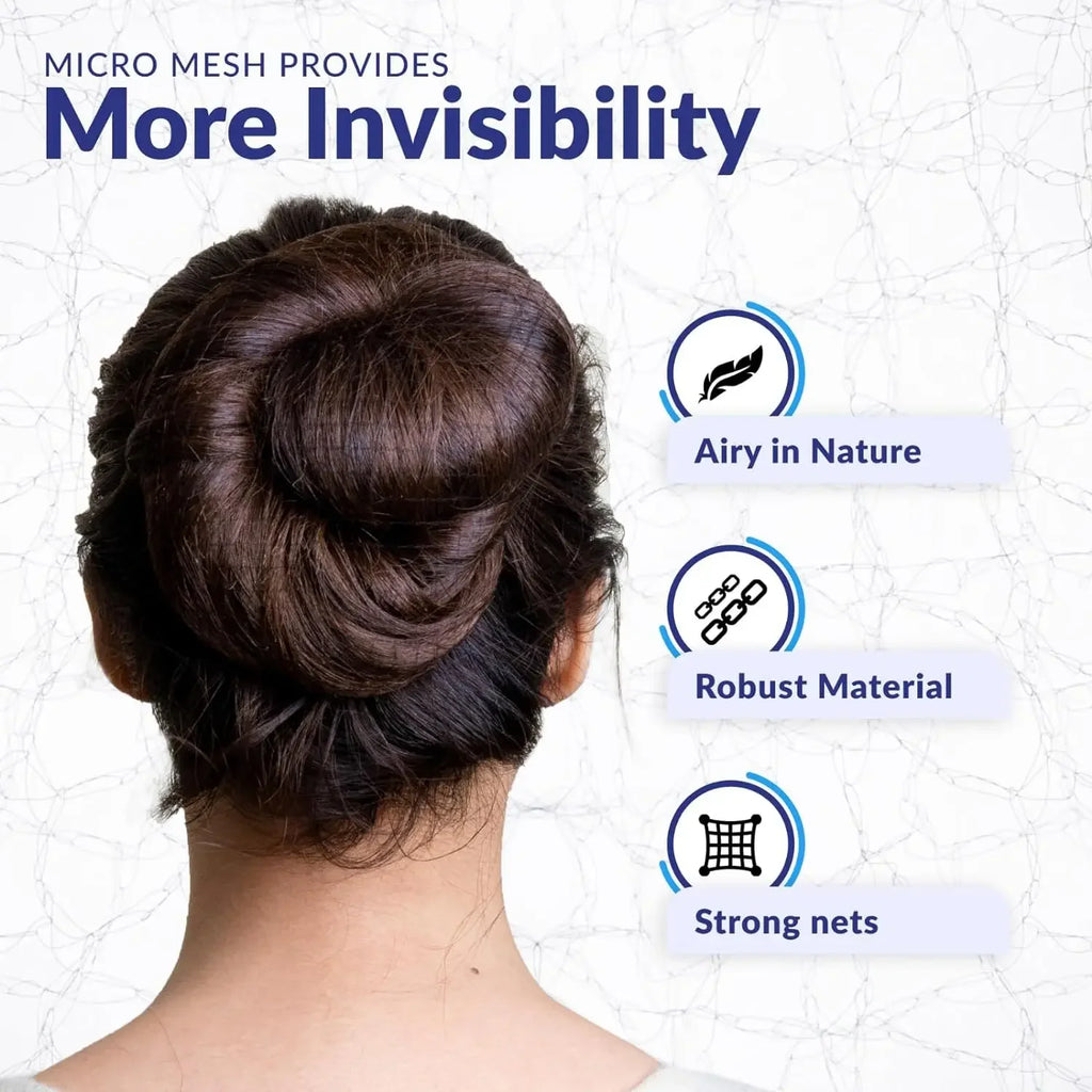 Hair Net 100 Pcs, 24 Inches Hair Nets Elasticity Invisible Elastic Mesh for Food Service, Ballet Bun, Sleeping, Women and Wig