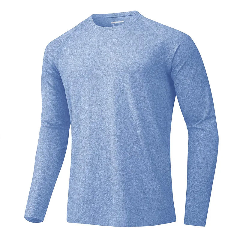 MAGCOMSEN Men's Sun Protection T-shirt Long Sleeve Hiking Fishing Shirts UPF50+ UV Block Spring Summer Casual Tee Workout Shirts