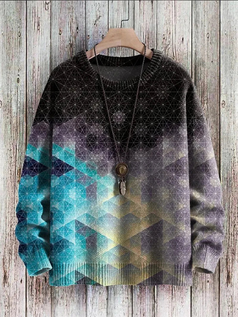 Christmas 3d Print Sweater For Men Women Retro Vintage Colorful Unisex Pullover Harajuku Y2K Casual Funny Long Sleeves Men Tops
