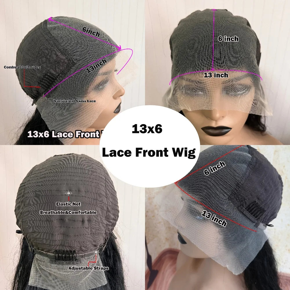 13x4 Silk Base Wig Deep Parting Human Hair Straight Wigs Human Hair Lace Front Wig 13X4/13X6 Wig/Silk Base/ 360 Full Lace Wig