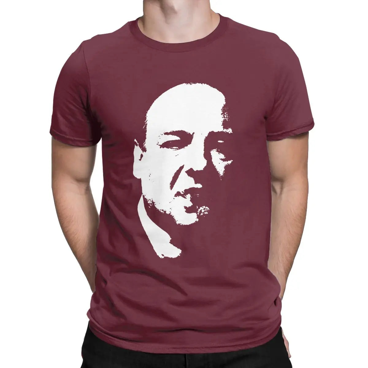 Tony Soprano The Sopranos T-Shirts for Men Funny 100% Cotton Tee Shirt Round Neck Short Sleeve T Shirt Birthday Gift Clothing