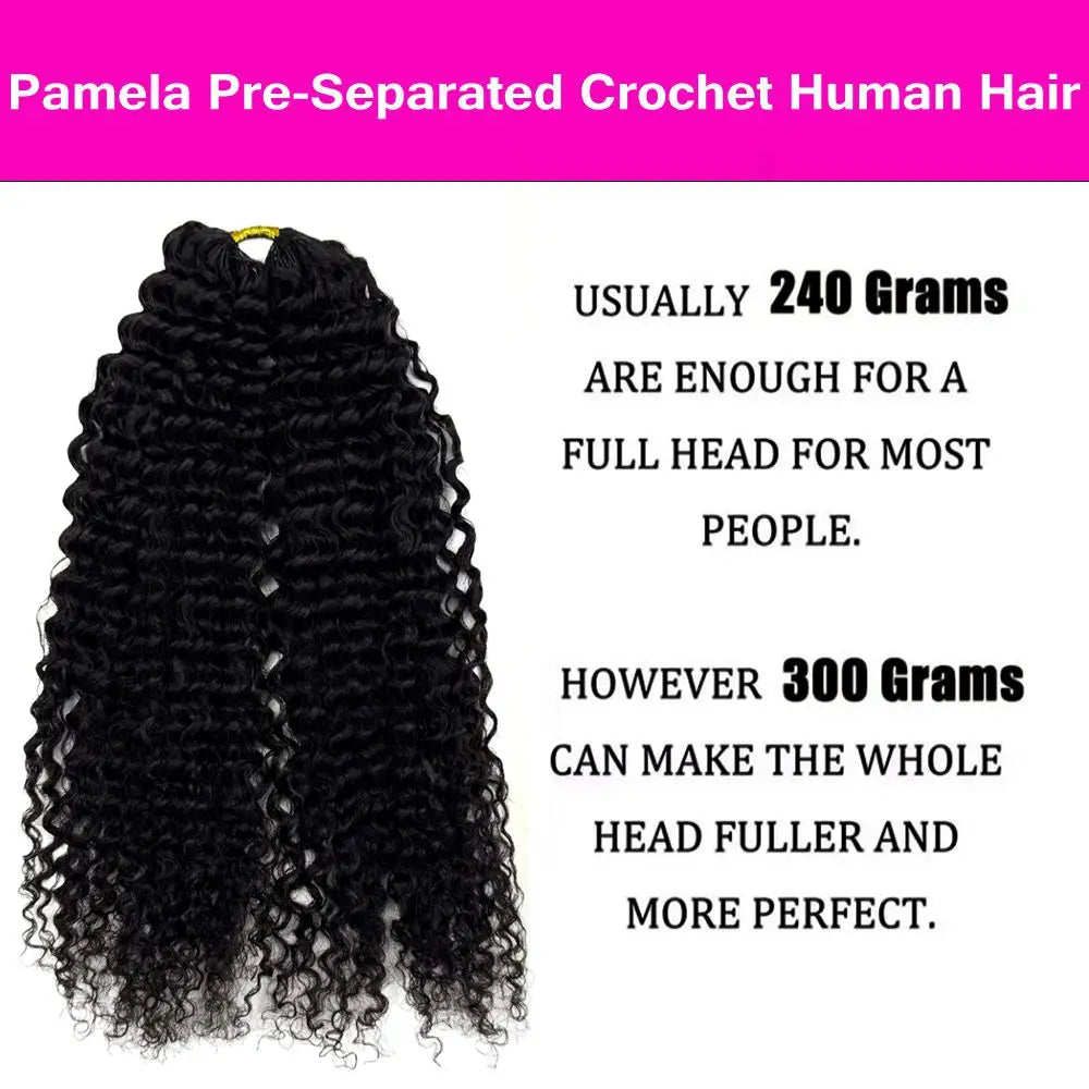 Crochet Human Hair Small Spirals Curly For Women Natural Black Deep Wave Braiding Hair Braid Kinky Curly Feather Hair Extensions
