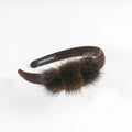 Real Mink Cosmetic Headbands Women High Quality Bow Hair Bands hair accessory Fashion Plush Hair Clips cute Real Fur Gifts