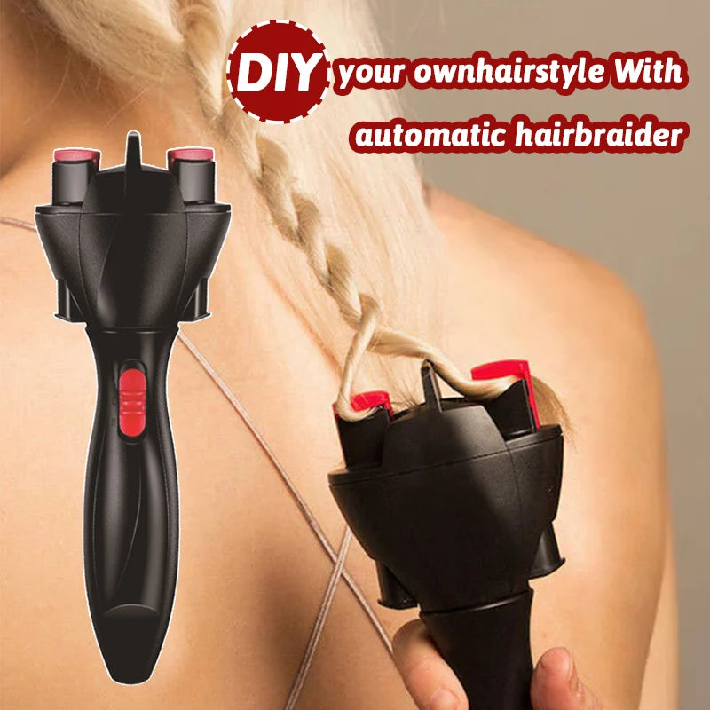 2026 New Electric Hair Braider Automatic Twist Braiding Machine Quick Braid Tool Styling Tool for Home Salon Use