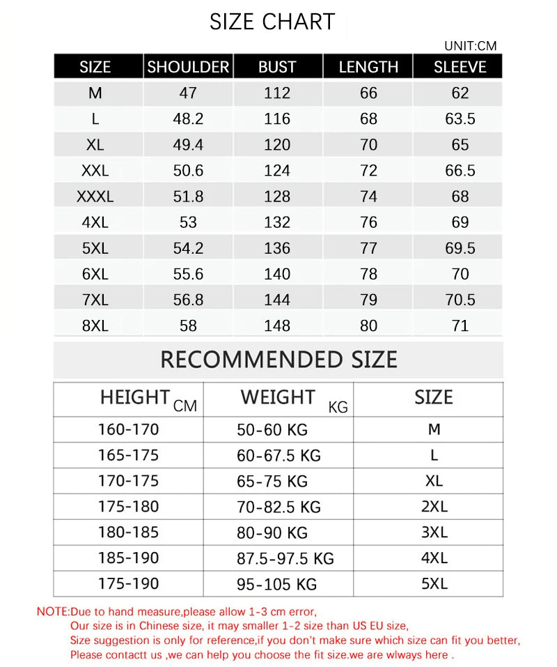 BROWON Winter Clothes Men Jacket Business Casual Solid Thick Fleece Jacket for Men Stand Collar Oversized 8xl Outerwear Coats