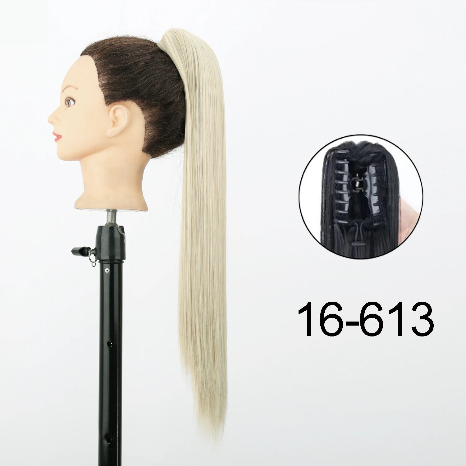 Synthetic 24Inch Wavy Claw Clip On Ponytail Hair Extension Ponytail Extension Hair For Women Pony Tail Hair Hairpiece