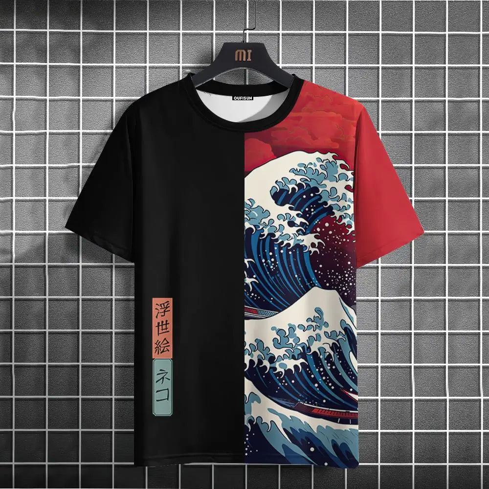 Unisex 2025 T Shirt Men Women Japanese Samurai Cat 3d Printed T Shirts For Casual Fashion Funny Shirt Top Tee Men Clothing