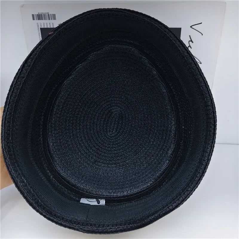 2026 New Summer Straw Fedoras Hats for Women Hostess Fashion Pillbox Hat Millinery Fascinator Designer Beret Hats Painter's Hat