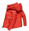 Shiny Parkas Hombre Buffer Bubble Thick Jackets Casual Men Fashion Shiny Stand Up Waterproof Male Parkas Quilted Padded Coat