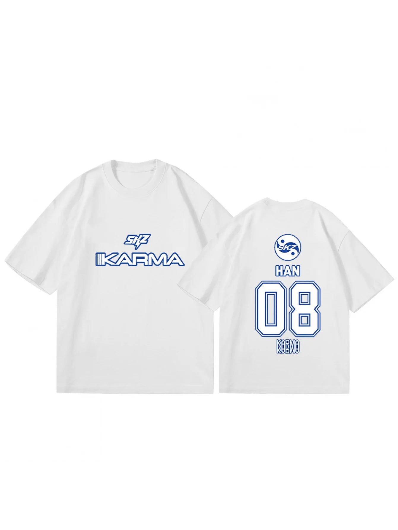 KPOP KARMA Short Sleeve T Shirt Women Men Harajuku Tops Vintage Aesthetic Graphics Tshirt Cotton Tees Streetwear Oversize Top