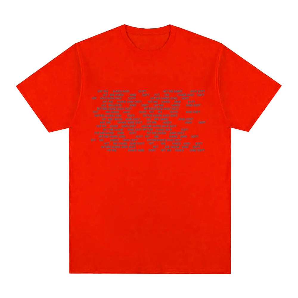Hit Me Hard and Soft 2024 Tour T Shirt Men Women Fashion Hip Hop T Shirts 100% Cotton Loose Short Sleeve T-shirts Fans Gift Tops