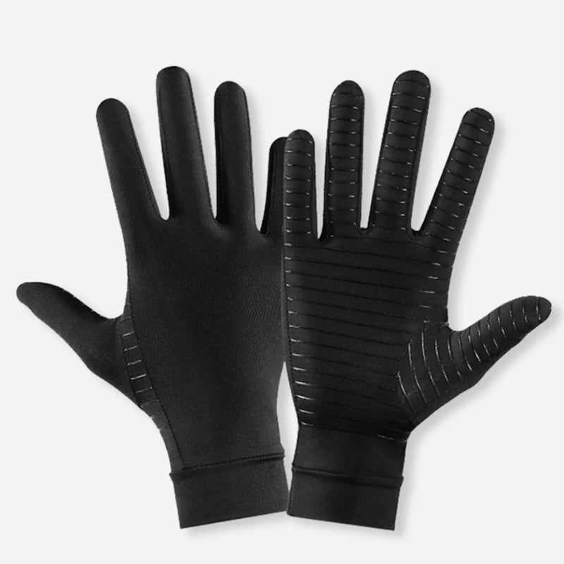 Copper Compression Arthritis Gloves Protect Hand Wrist Support Non-Slip Unisex Mitten Finger Joint Outdoor Effective Pain Relief