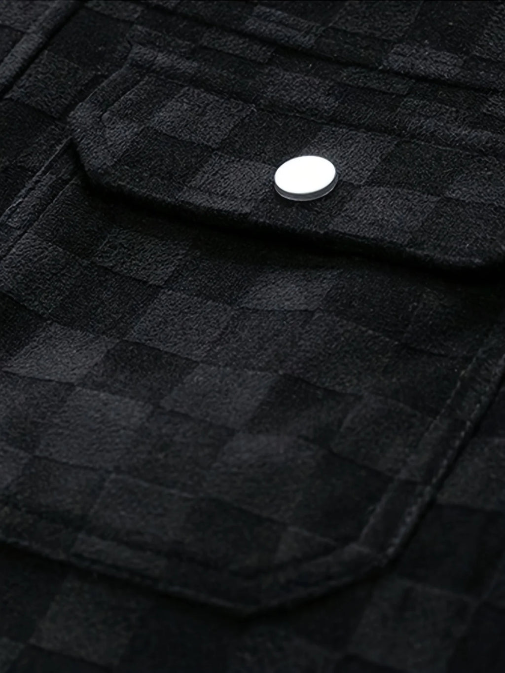 2025 New Suede Chess Board Jackets Men American Retro Spring Autumn Loose Casual Plaid Lapel Jacket Business Workwear Jacket Top
