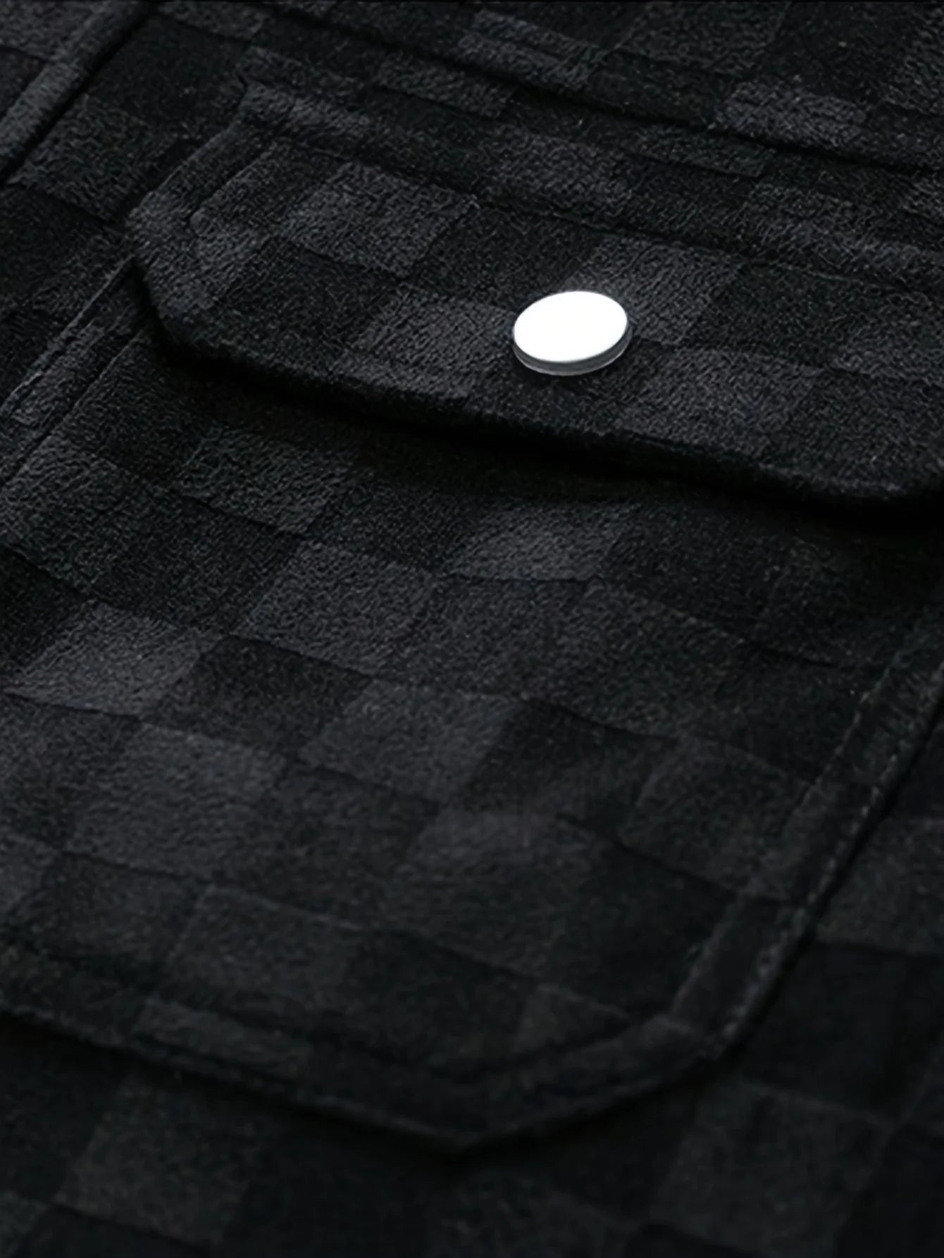 2025 New Suede Chess Board Jackets Men American Retro Spring Autumn Loose Casual Plaid Lapel Jacket Business Workwear Jacket Top