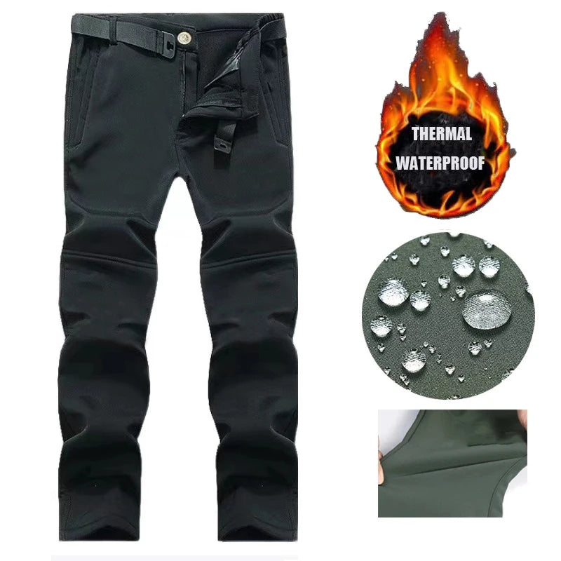 Men's Winter Autumn Warm Cargo Fleece Jackets Softshell Military Hoodie Windproof Outdoor Coats Hiking Camping Climbing Tactical