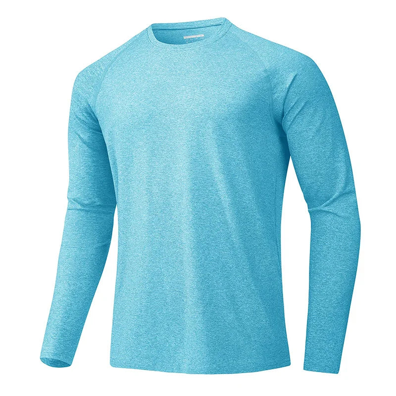 MAGCOMSEN Men's Sun Protection T-shirt Long Sleeve Hiking Fishing Shirts UPF50+ UV Block Spring Summer Casual Tee Workout Shirts