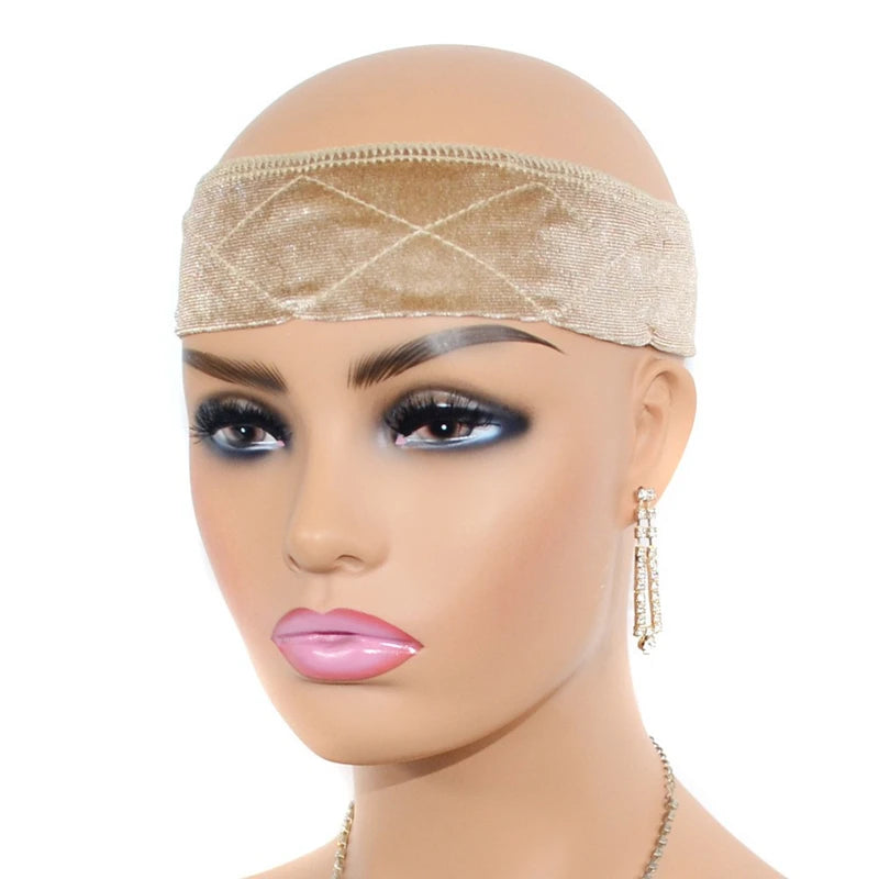 No-Slip Velvet Wig Grip Band for Lace Front Women's Stylish Hair Accessory Comfortable Headbands to Secure Your Wig