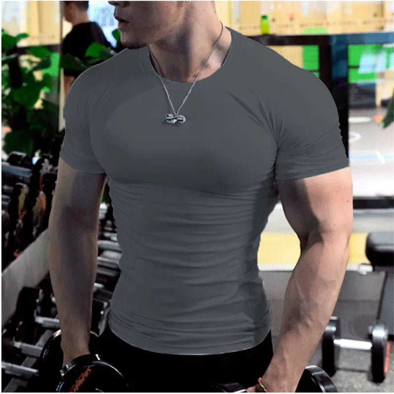 Summer Short Sleeve t Shirt For Men Oversized t-Shirt Fashion White t Shirts Quick Dry Compression Football Shirt Soccer Jersey
