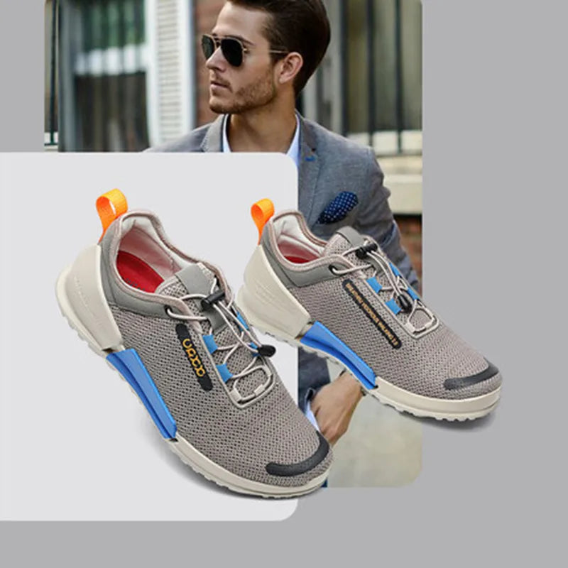 Lightweight Men's Running Shoes Outdoor Breathable Men Sports Shoes Anti-slip Male Sneakers Fashion Flexible Tennis Lace-up New