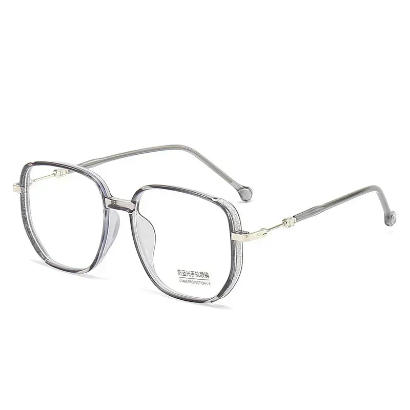 Vintage Square Metal Glitter Frame Reading Glasses Gafas Women Fashion Optical Eyewear Anti-blue Light Presbyopia Eyeglasses