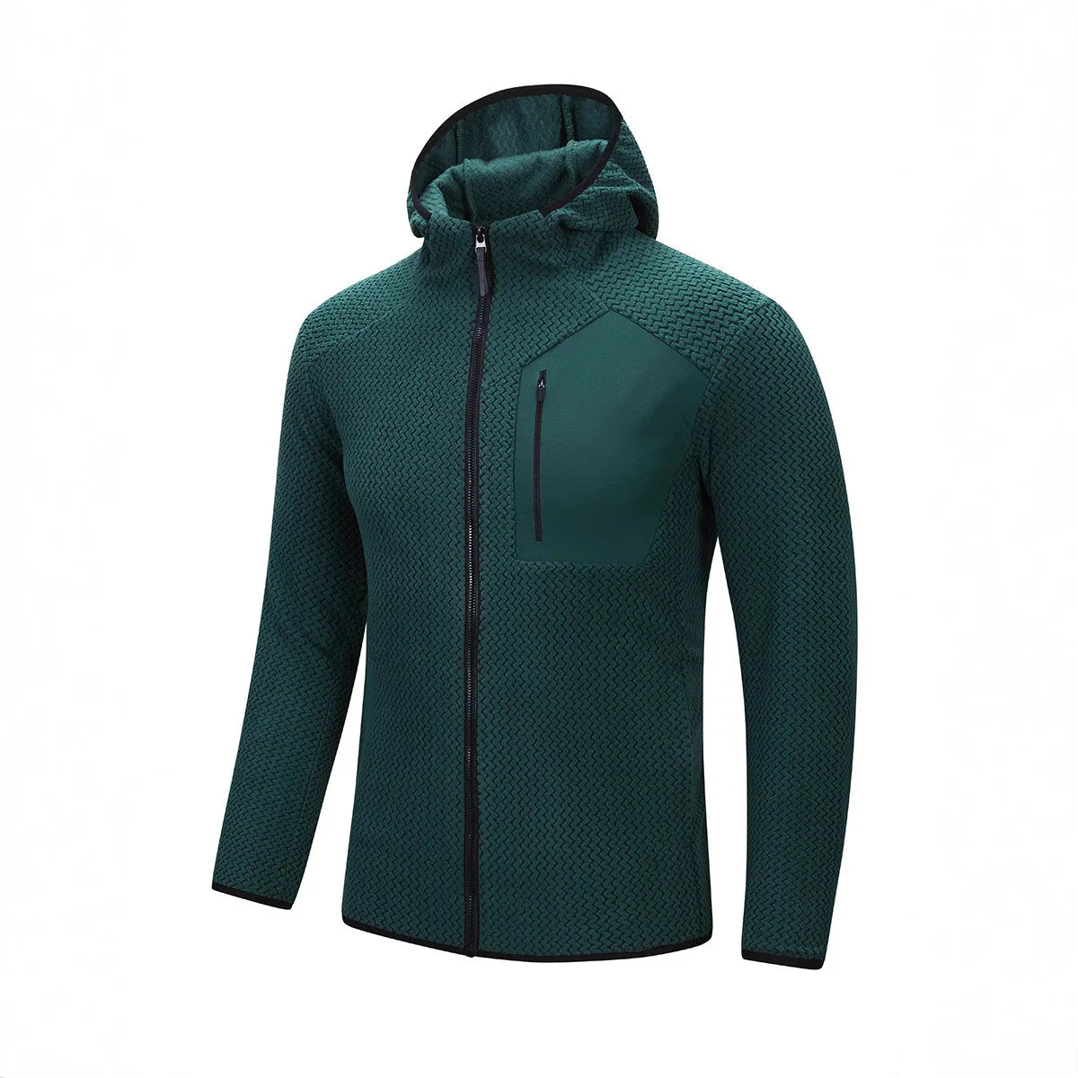 ARC Outdoor Men's Zipper Plush Hoodie Mountaineering Travel Sports Fashion Cationic Casual Fishing Spring and Autumn Hoodie