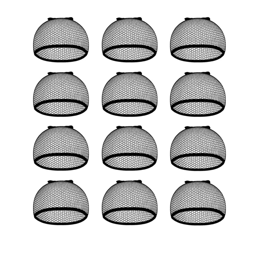 Mesh Wig Cap Stretchable Elastic Black Hair Net Stretch Open Ended Fishnet Wig Net Breathable Mesh Cap for Wig Accessories