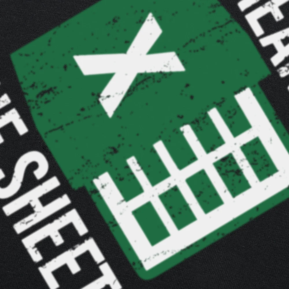 Freak in The Sheets 100% Cotton Men and Women Soft Fashion T-Shirt Excel Spreadsheets Wfh Work From Home Accounting T Shirt