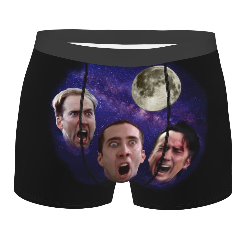 Custom Nicolas Cage Boxer Shorts For Homme 3D Printed Male Nic And His Girls Underwear Panties Briefs Breathbale Underpants