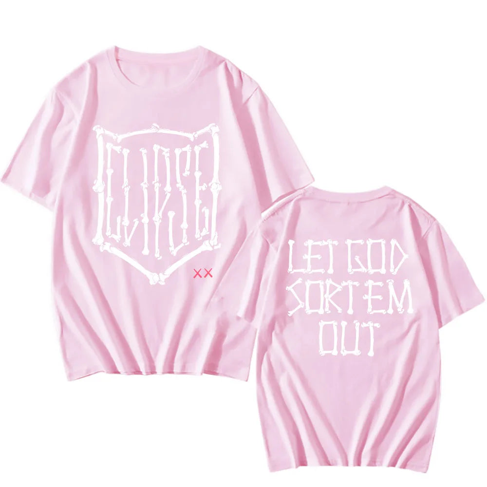 Let God Sort Em Out T-shirt Clipse Hip Hop Group Printing Tshirts Fashion Unisex Streetwear Summer Short Sleeve Men T Shirt Male