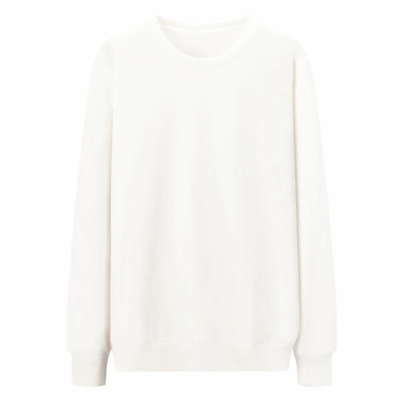 Elike Cotton Round Neck Sweater Custom Logo Printed Personal Group Brand Embroidery Design Men and Women 8 Colors