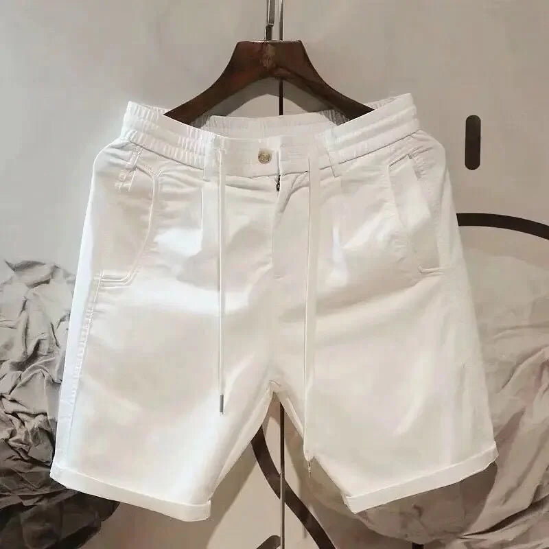 Men's Shorts Sports Beige Cargo Roll Up Male Short Pants Drawstring Korean Style Baggy with Ice Loose Xxl Designer Summer Xl