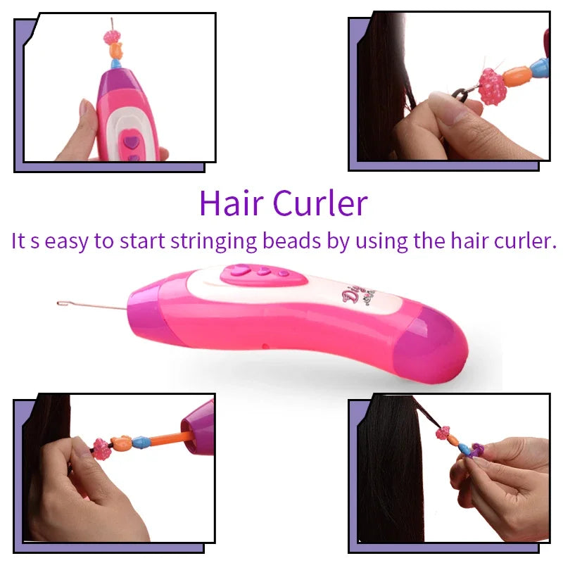Braiding DIY Hairstyle Tool Electric Automatic Hair Braider Twist Braider Machine Weave Roller Hairstyle Machine Set Child Gift