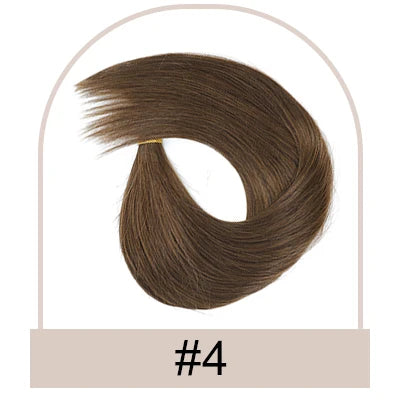 Clip In One Piece Human Hair Extensions 100% Straight Brazilian Human Remy Hair Natural Color Light Blond Ombre Dark Brown 613#
