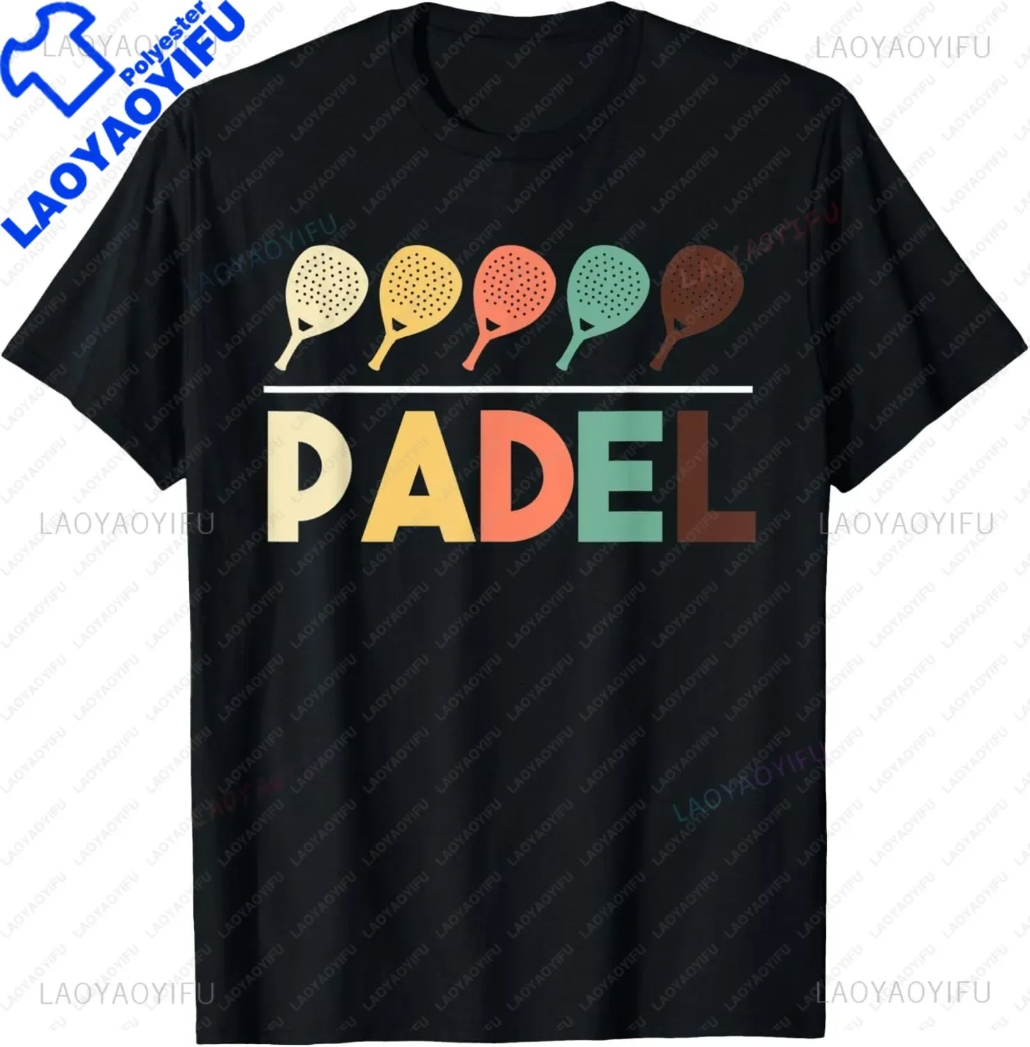 Padel Paddle Tennis Racquet Ball Vintage Colors T-Shirt  Casual Sports Street Couple Clothes  Streetwear  Mens T Shirts