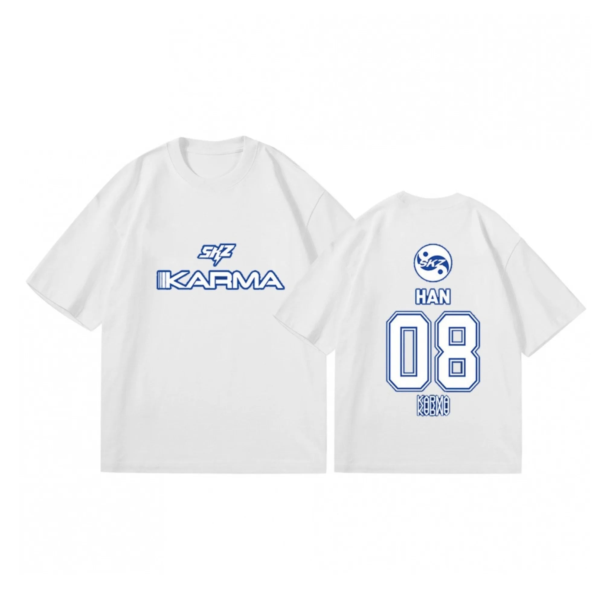 KPOP KARMA Short Sleeve T Shirt Women Men Harajuku Tops Vintage Aesthetic Graphics Tshirt Cotton Tees Streetwear Oversize Top