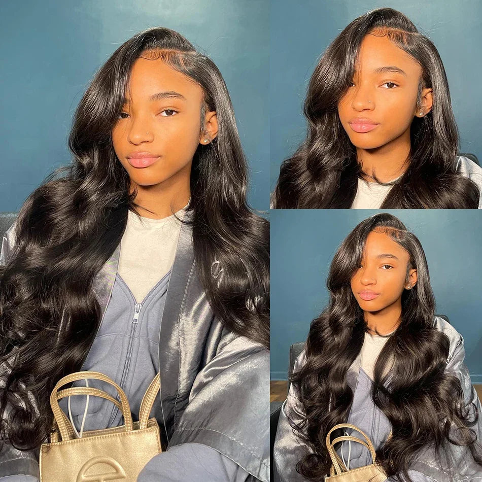Wigirl High 200 Density 30 40 Inch 13x6 HD Transparent Body Wave Lace Front Human Hair Wigs Brazilian Wavy 13x4 Lace Frontal Wig