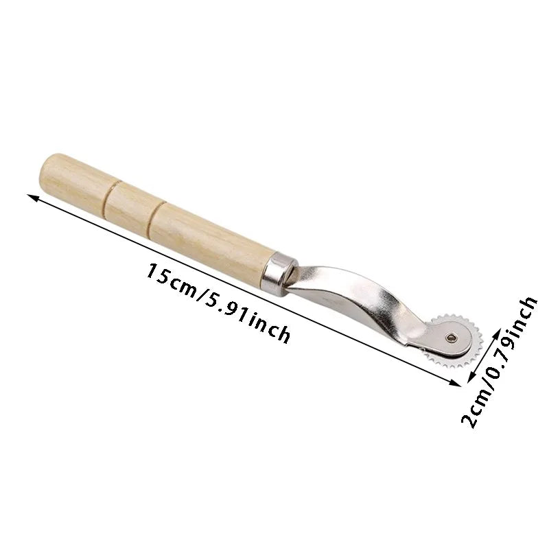 Sewing Tool Kit Accessories Handle Practical Serrate Edge Pattern Tracer Tracing Tailor Chalk Wheel Tailor Stitching Marker NEW