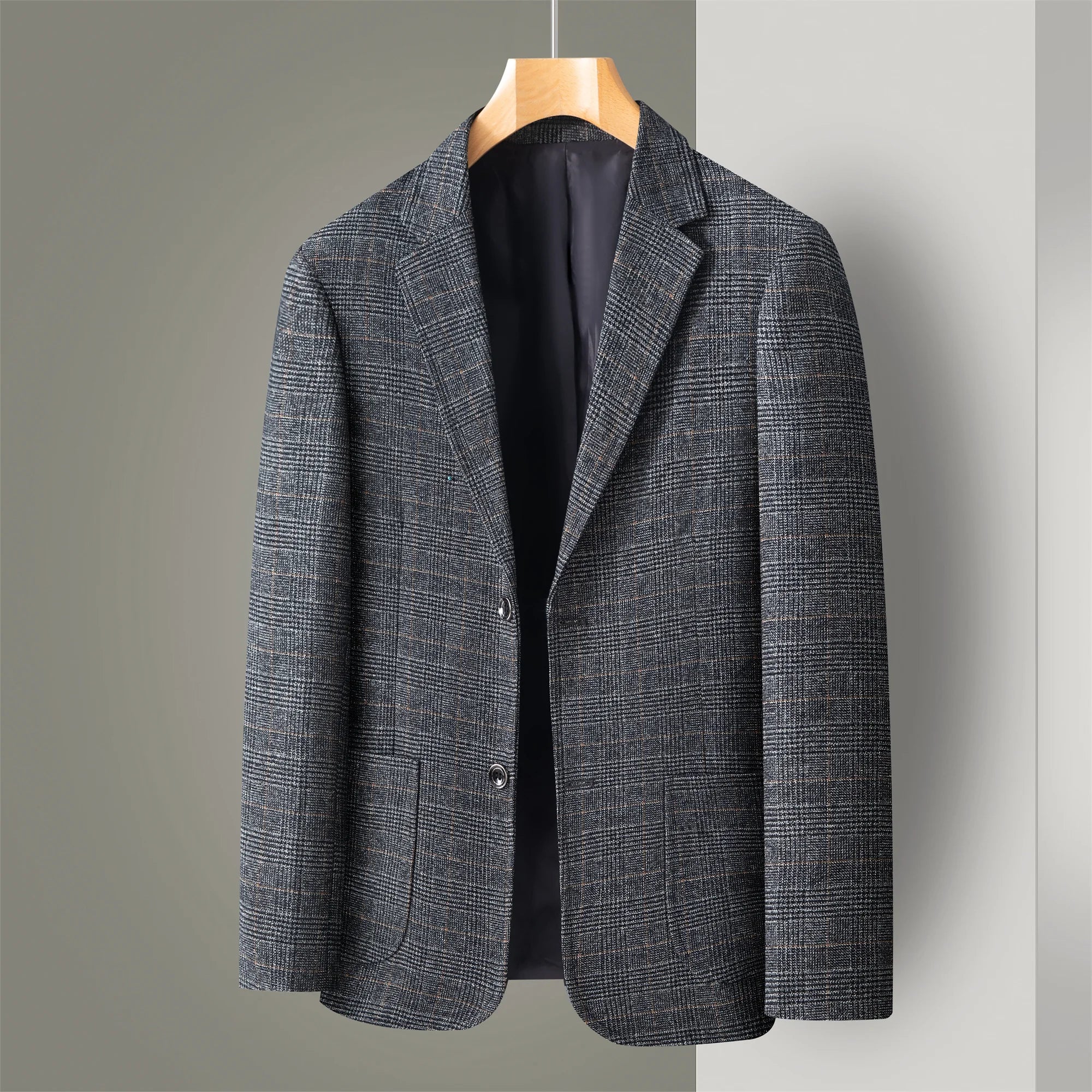 Middle-Aged Men's Business Casual Suit Father's Day Gift Wedding Formal Lightweight Suit Men's 35-60 Years Old Large Size Thin Top Men's Middle-Aged and Elderly Jacket